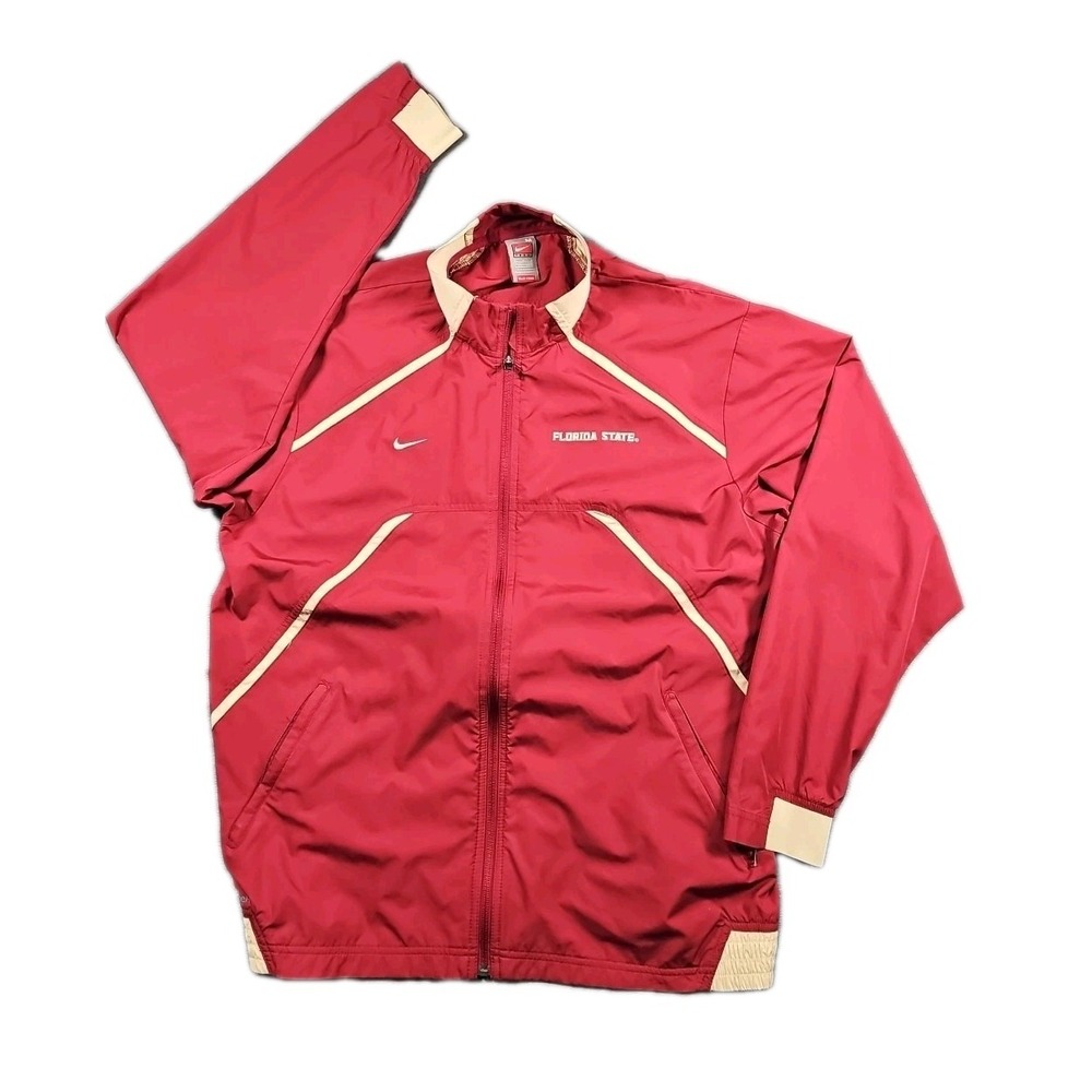NikeFIT Storm Florida State Seminoles Track Jacket Men's Medium Garnet Gold